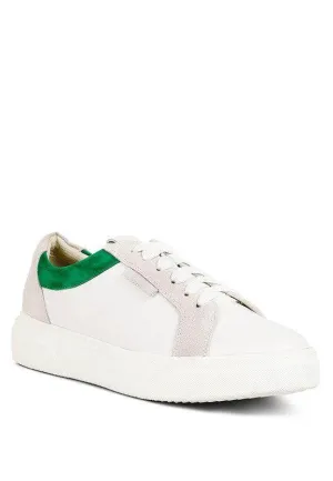 Endler Color Block Leather Sneakers