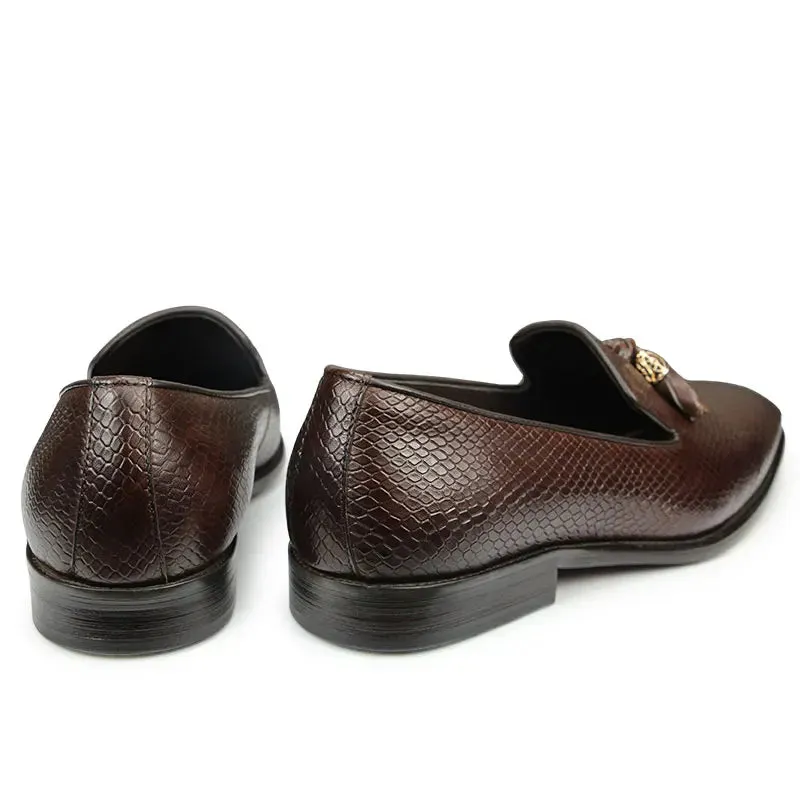 Men's Handmade Tassel Loafers – High-Quality Genuine Leather, Comfortable Pigskin Insole, All-Season Casual Shoes
