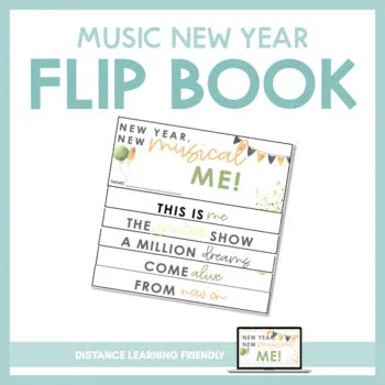 Music New Year 2023 Flip Book | Printable and for Google Slides™
