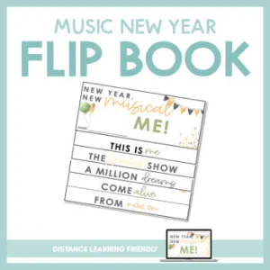Music New Year 2023 Flip Book | Printable and for Google Slides™