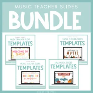 Music Teacher Slides Template Bundle