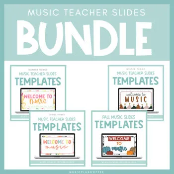 Music Teacher Slides Template Bundle