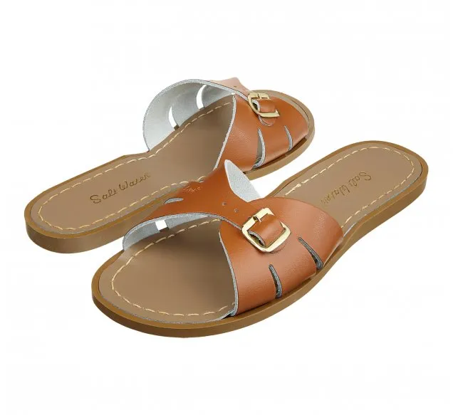 Saltwater Classic Slides Adult Tan
